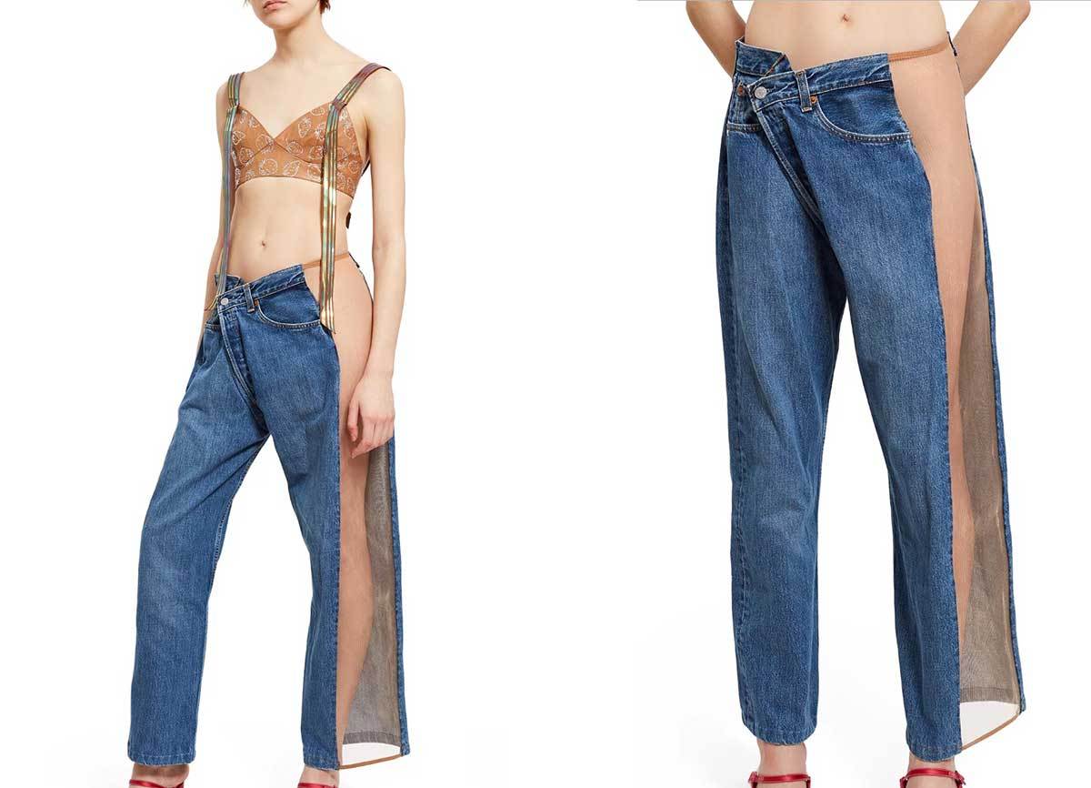 asymmetrical jeans 2019